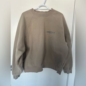 Essentials Women's Brown Crewneck Sweatshirt